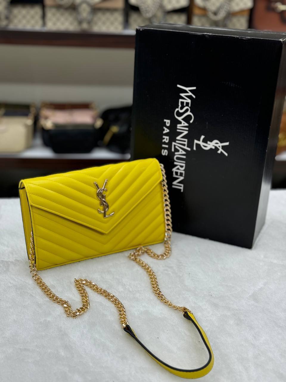YVES QUILTED SHOULDER BAG