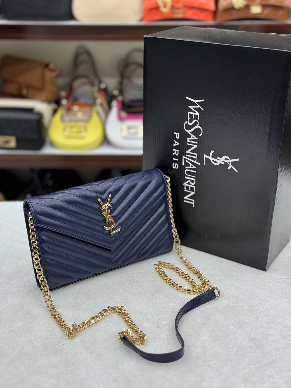 YVES QUILTED SHOULDER BAG