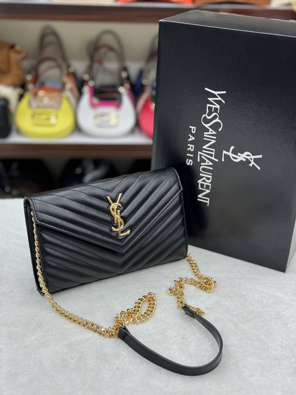 YVES QUILTED SHOULDER BAG