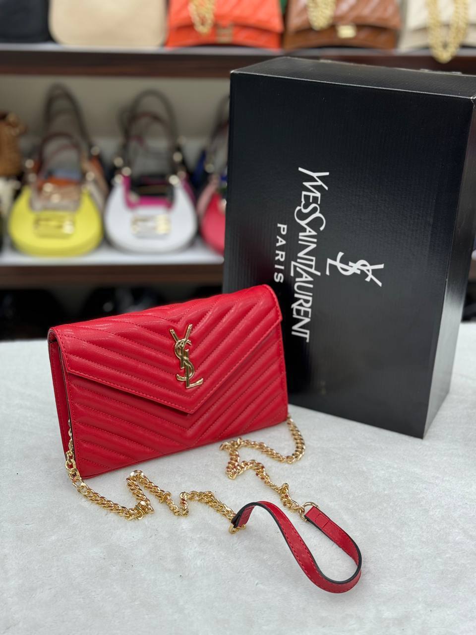 YVES QUILTED SHOULDER BAG