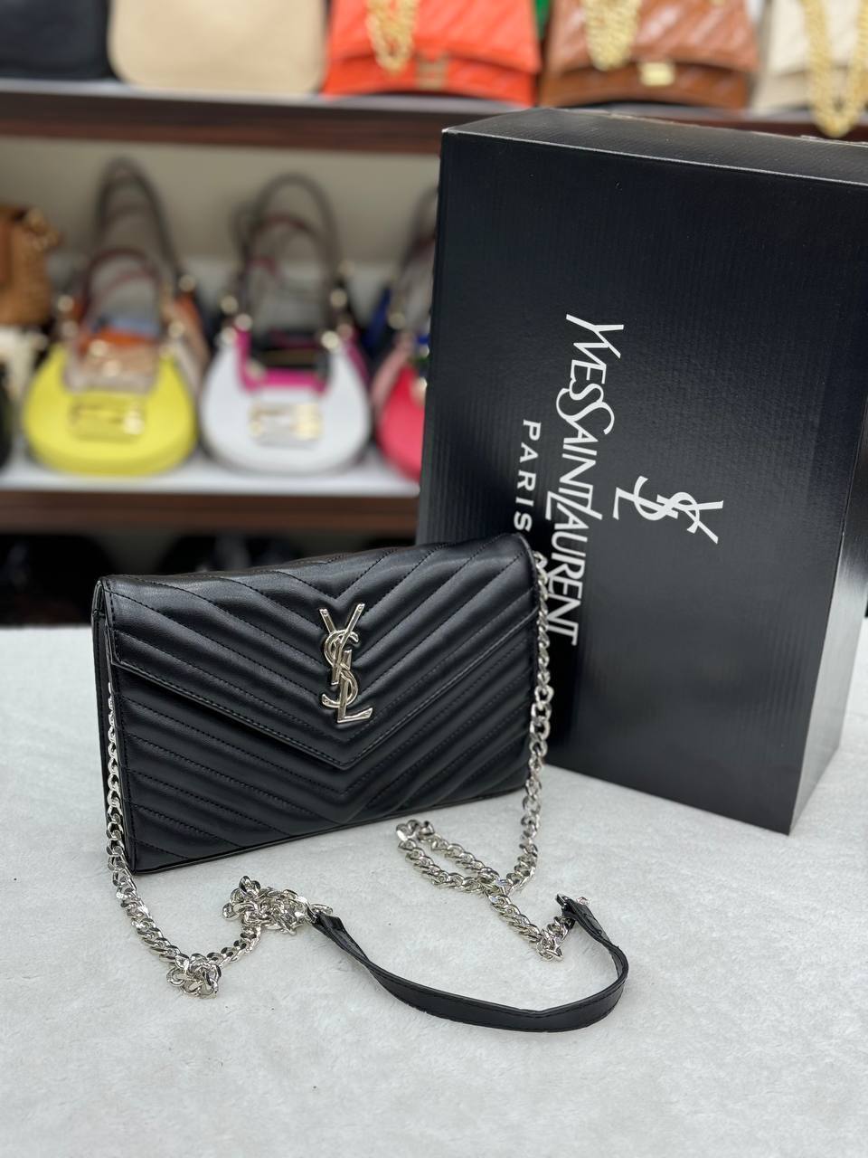 YVES QUILTED SHOULDER BAG