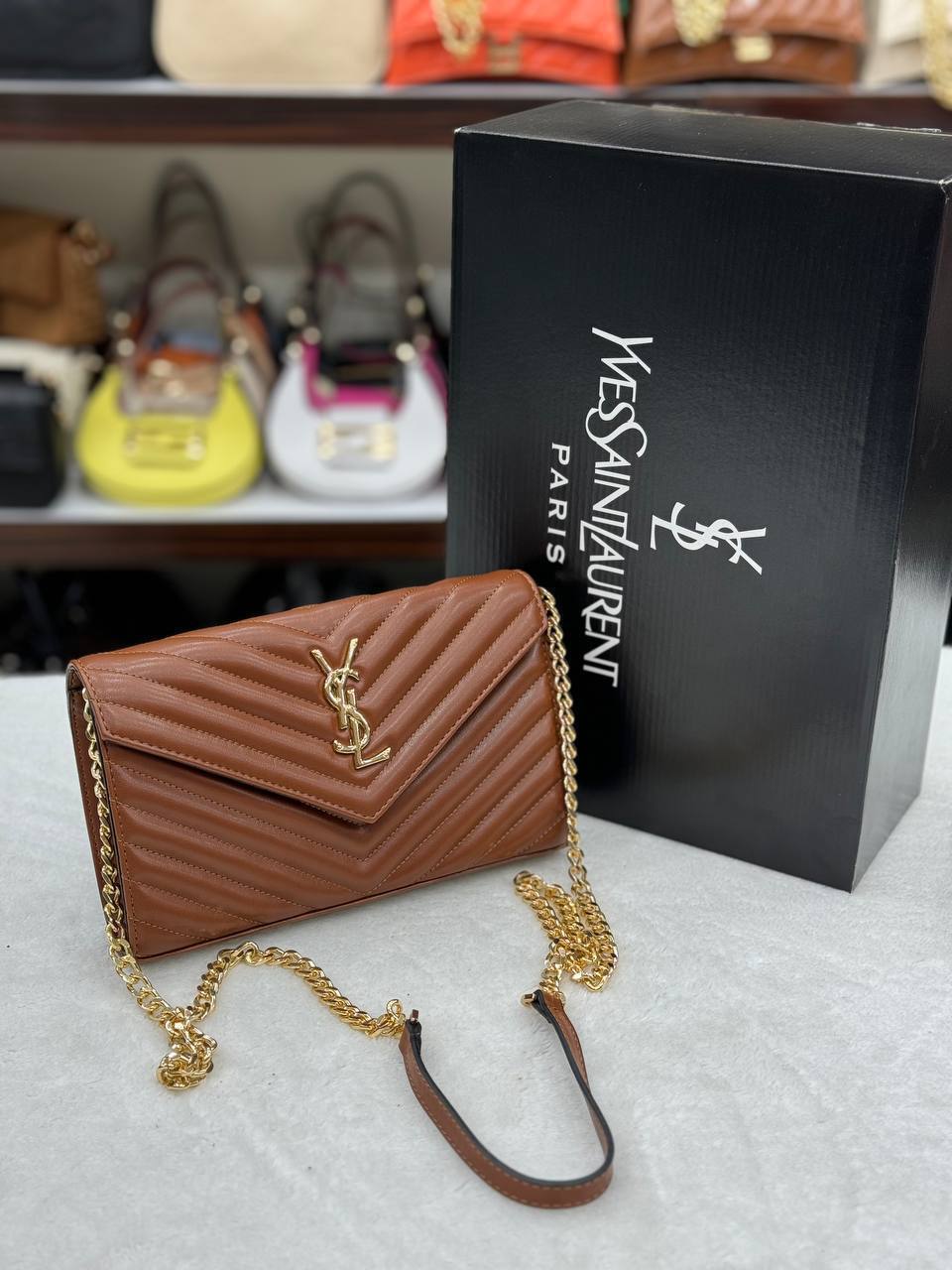 YVES QUILTED SHOULDER BAG