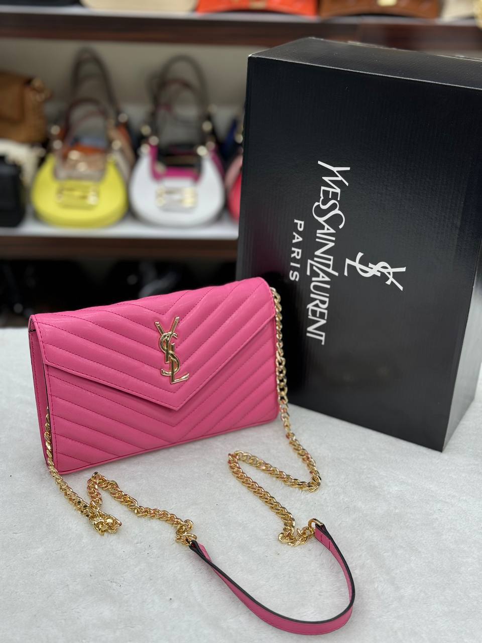 YVES QUILTED SHOULDER BAG