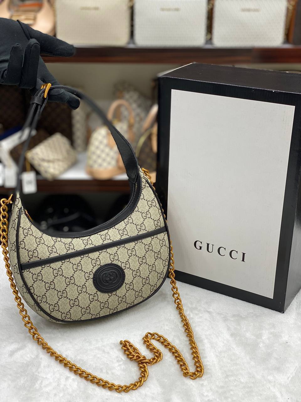GG HALF MOON BAG