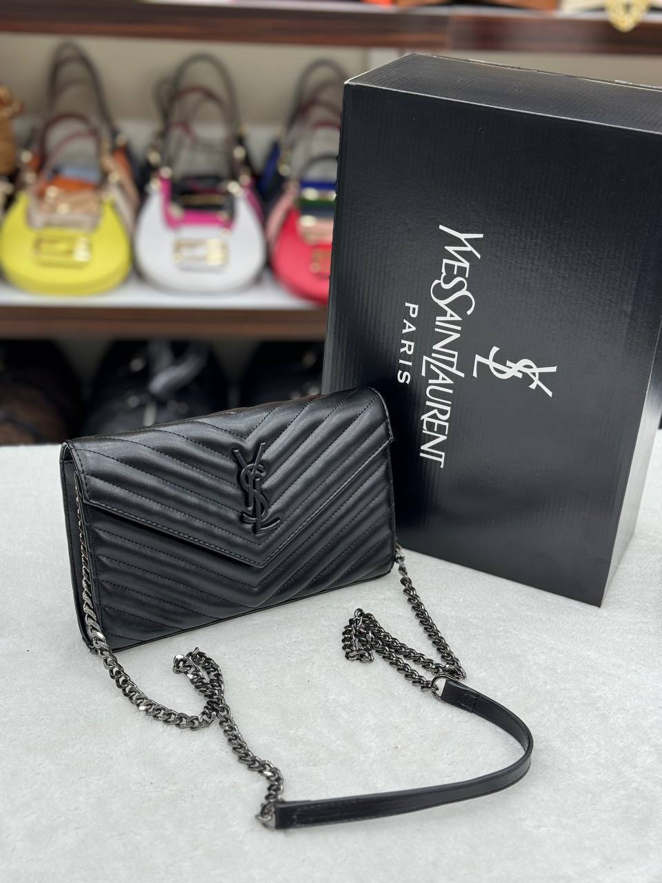 YVES QUILTED SHOULDER BAG