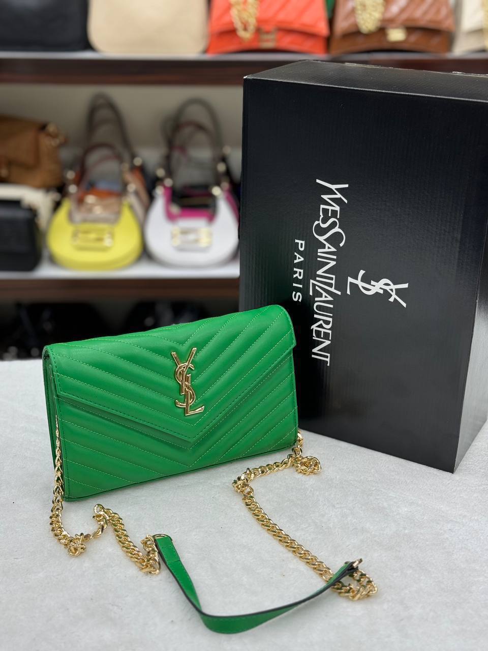 YVES QUILTED SHOULDER BAG
